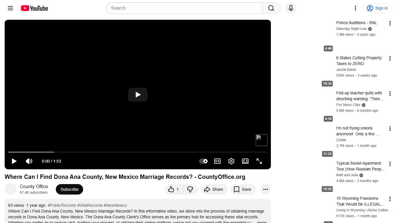 Where Can I Find Dona Ana County, New Mexico Marriage Records? - CountyOffice.org - YouTube